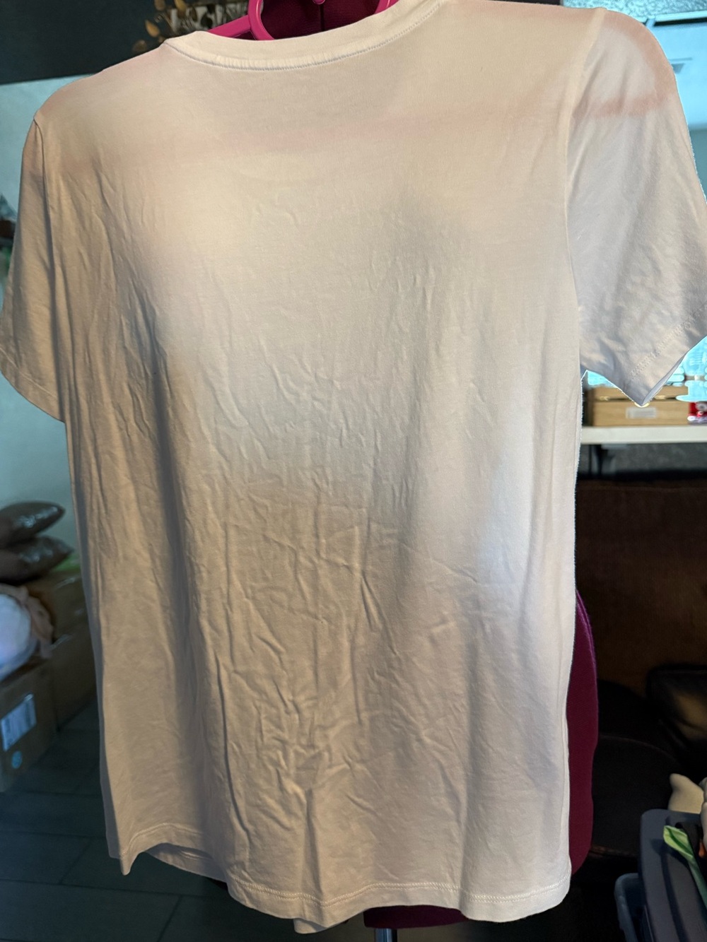 Michael Kors White Short Sleeve Tee with Sparkling MK Logo small - Picture 3 of 4